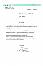 Referencje od firmy AGRECOL