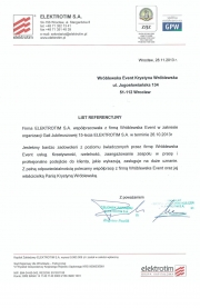 Referencje od firmy ELEKTROTIM