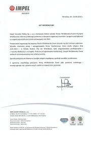 Referencje od firmy IMPEL
